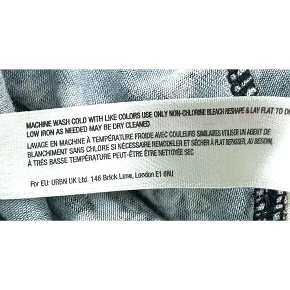 New Free People Intimately Turnt Faux Wrap Long Sleeve Bodysuit Night Combo Sz L - Picture 13 of 13